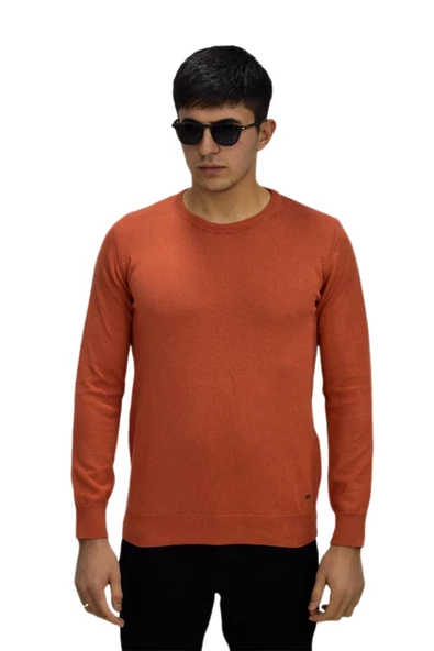 Erkek Spor Düz Sıfır Yaka Kazak R22920 BGL-ST03182 ürün görseli 1