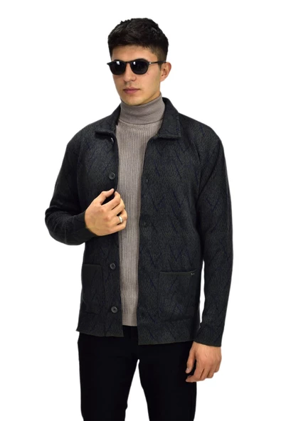 Erkek Spor Düğmeli Hırka R6350 BGL-ST03171 ürün görseli 1