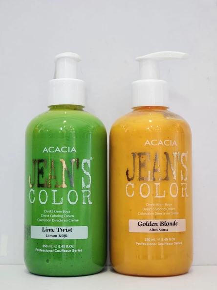 Jean's Color Limon Küfü- Altın Sarısı 250 ml 2li Set ürün görseli 1