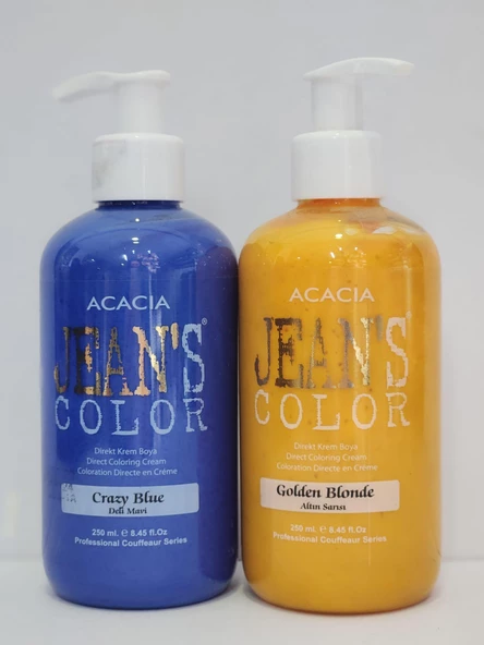 Jean's Color Deli Mavi-Altın Sarısı 250ml 2li Set ürün görseli 1