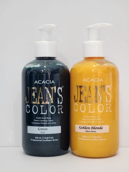 Jean's Color Yeşil-Altın Sarısı 250 ml 2li Set ürün görseli 1