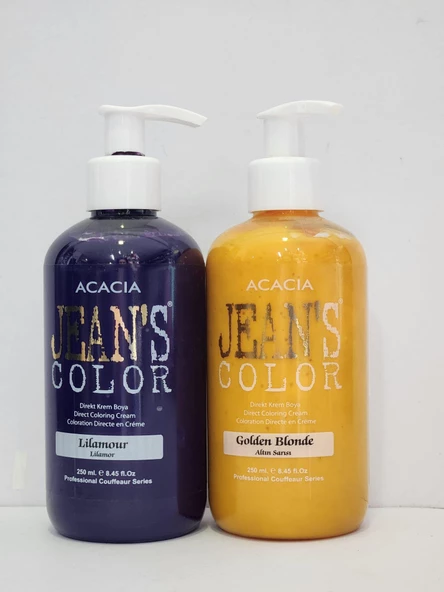 Jean's Color Lilamor-Altın Sarısı 250ml 2li Set ürün görseli 1