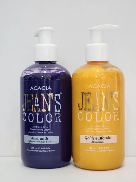 Jean's Color Amaranth-Altın Sarı 250 ml 2li Set ürün görseli 1
