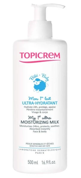 Topicrem My First Ultra Moisturizing Milk 500ml | Hassas ve Kuru Ciltler ürün görseli 1