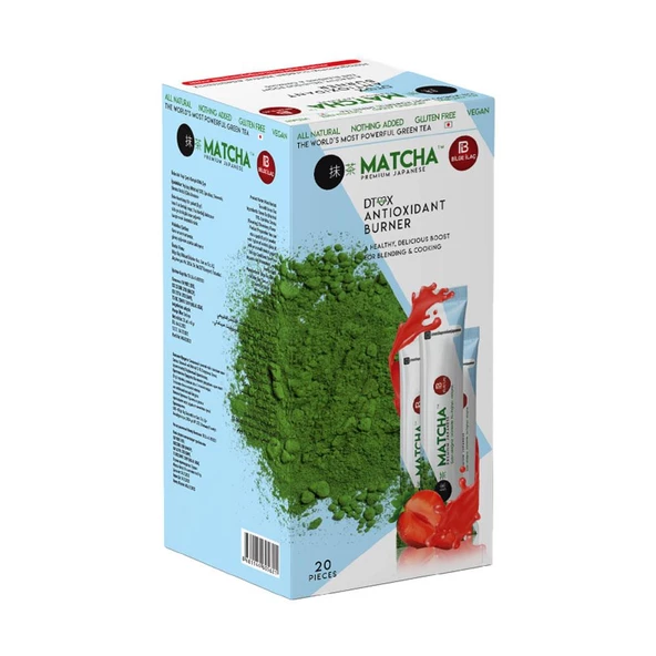 Matcha Premium Japanese Maça Çayı Çilekli Orijinal Bandrollu 20Ad X 10GR ürün görseli 1