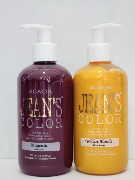 Jeans Color Magenta Altın Sarısı 250ml 2li Set ürün görseli 1