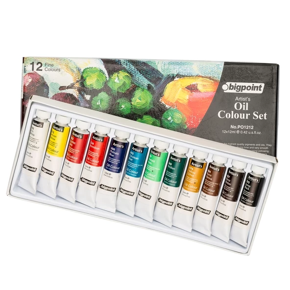 Bigpoint Yağlı Boya Seti 12 ml Tüp x 12 Renk ürün görseli 1