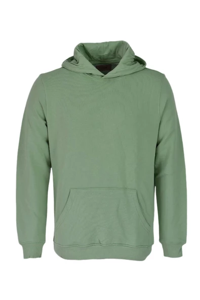 Erkek Kapüşonlu Basic Sweatshirt R2248 BGL-ST03192 - Resim 9