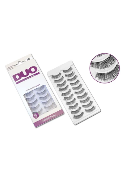 %100 Human Hair 201 Professional Lashes 10 Çift ürün görseli 1