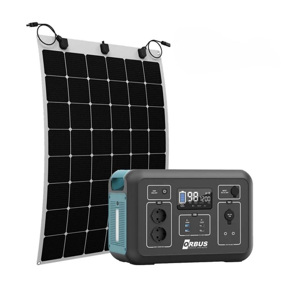 1200W ORBUS Taşınabilir ve 110W Esnek Panel ürün görseli 1