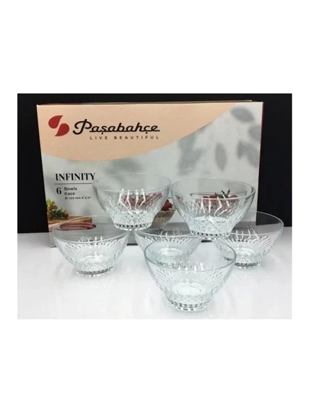 Paşabahçe 530256 İnfinity Cam Kase 12cm 6 Lı ürün görseli 1