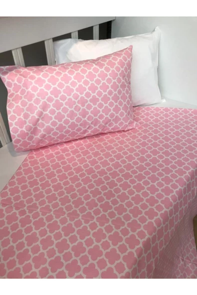 Pembe Damaks Bebek Nevresim Takımı ürün görseli 1