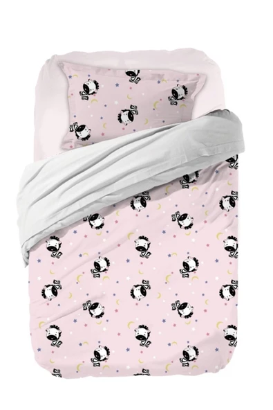 Pembe Zebra Bebek Nevresim Takımı ürün görseli 1