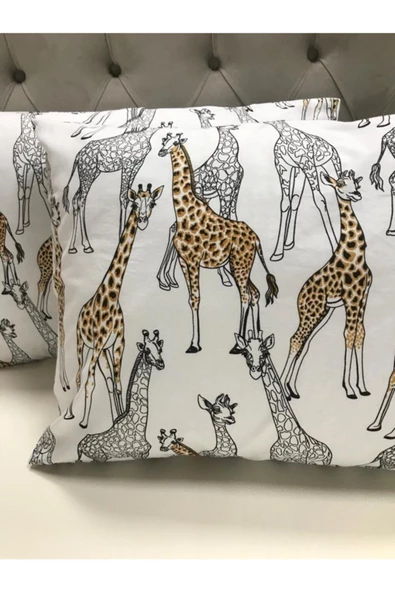 Giraffe 2’li Yastık Kılıfı 50&70 - Resim 2