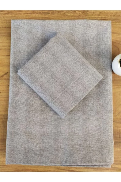 Gri Tek Kişilik Çarşaf Takımı 160 X 240 ürün görseli 1