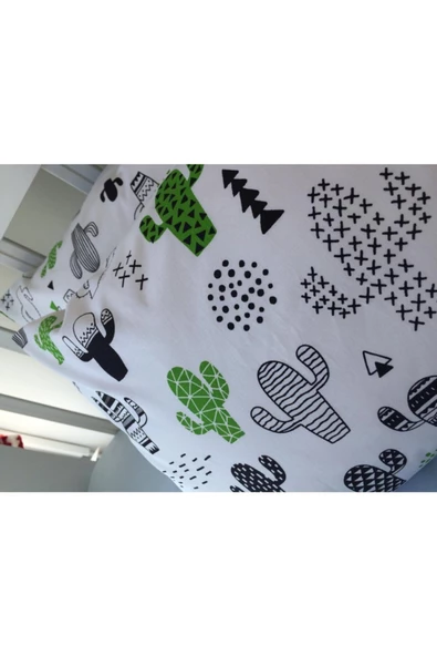 Green Cactus Bebek Yastık Kılıfı 35&45 ürün görseli 1