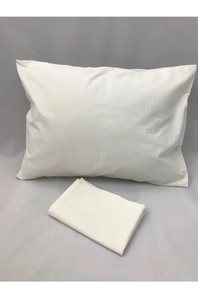 Düz Krem Bebek Yastık Kılıfı 35/45cm ürün görseli 1