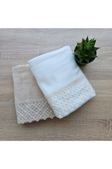 nazik kadife ikili el havlusu 50 × 90 ürün görseli 1