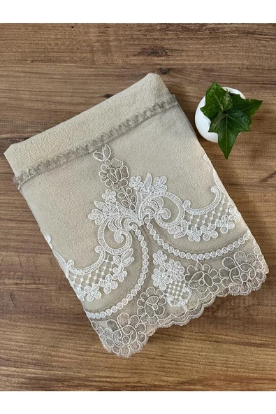 Çeyizlik Sevdam Kadife Havlu 50/90cm ürün görseli 1