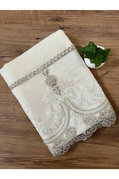 Çeyizlik Sevdam Kadife Havlu 50/90cm ürün görseli 1