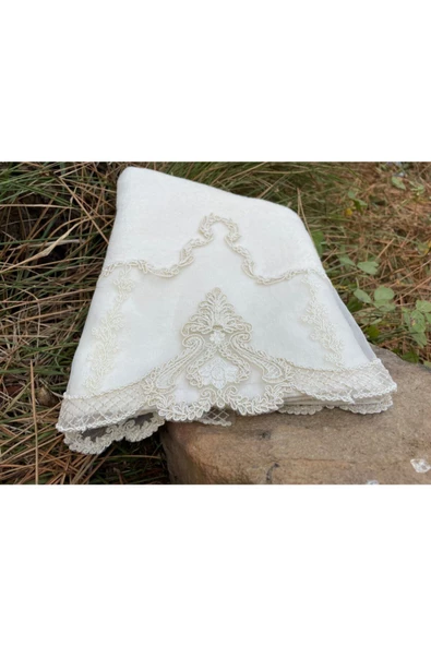 Mountain Krem Kadife Havlu 50&90 - Resim 2