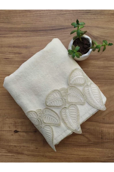 Leaf Krem Havlu 50&90 ürün görseli 1
