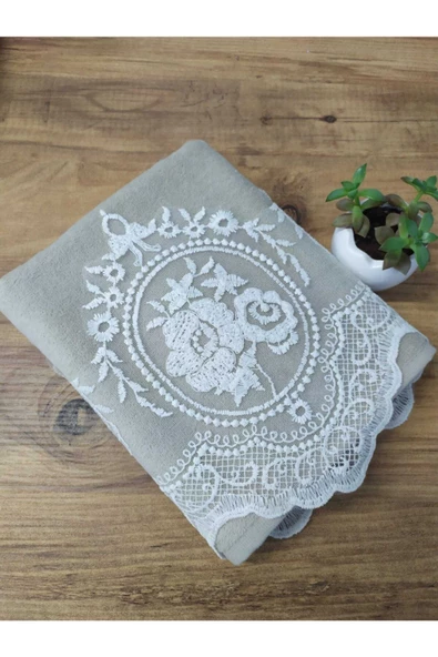 Gülüm Cappuccino Kadife Havlu 50&90 ürün görseli 1