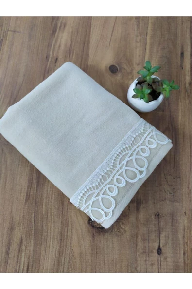 Halkalı Cappuccino Kadife Havlu 50&90 ürün görseli 1