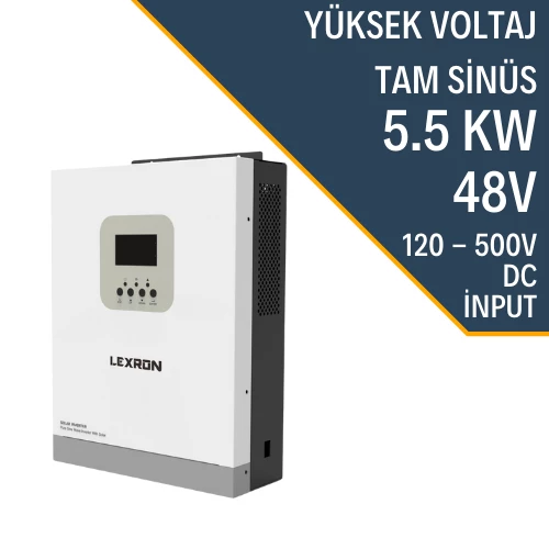 Lexron 5.5KW MPPT PARALEL 120-500V PV INPUT 100A MPPT INVERTER PARALLENEBİLİR ürün görseli 1