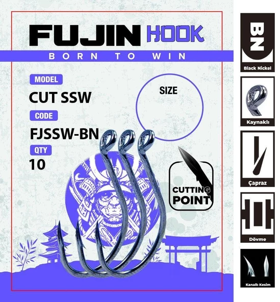 Fujin SSW Delikli Kaynaklı Çapraz Octopus Kancası ürün görseli 1