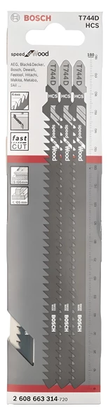 BOSCH Dekupaj T 744 D Speed for Wood 3'lü - 2608663314 ürün görseli 1
