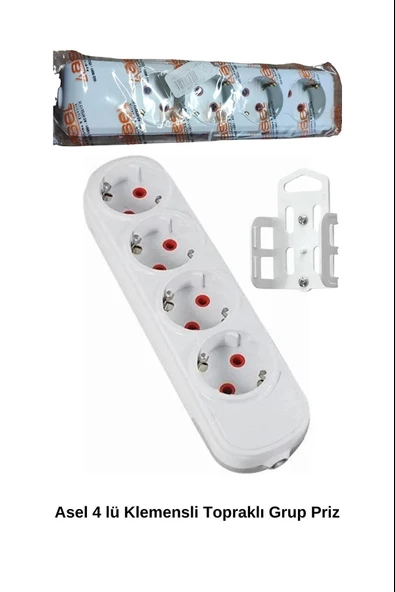 Asel ASL-100 0109 4'Lü Topraklı Klemens - HRD-010864 ürün görseli 1