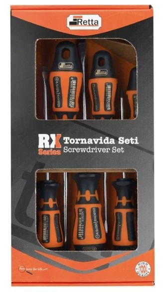 Retta 6 Parça Düz - Yıldız Tornavida Seti - RXS6000 ürün görseli 1