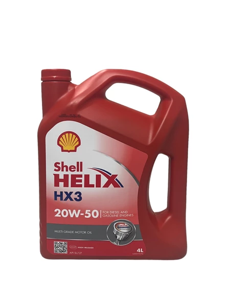Shell Helix HX3 20W-50 Motor Yağı 4 Litre ürün görseli 1