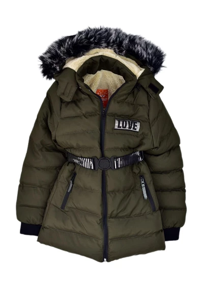 Kız Çocuk Kapüşonlu Kaban BGL-ST03449 - Resim 3