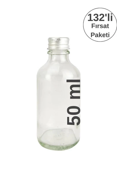 Digithome 132’li 50 Ml Gümüş Kapaklı Söz Nişan Hediyelik Kolonya Koku Süs Cam Şişesi C1-1-149 ürün görseli 1