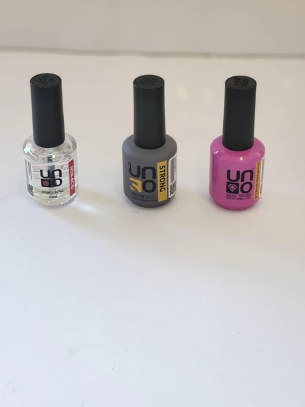 Kalıcı Oje Seti Bond Primer15ml+Strong Base 15ml+ Daımond top coat 15ml ürün görseli 1