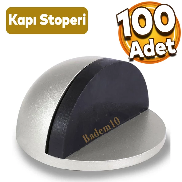 Yapışkanlı Kapı Stoperi Tamponu Kapı Durdurucu Stoper Kol Koruyucu Çarpma Önleyici Takozu 100 Adet ürün görseli 1