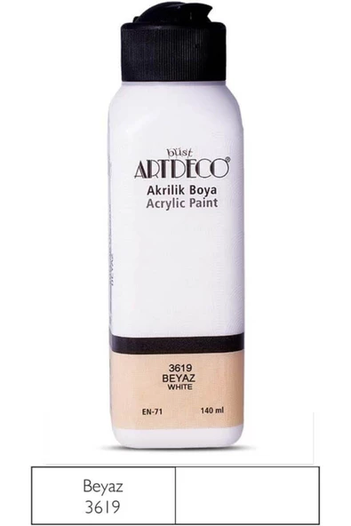 ARTDECO AKRİLİK BOYA 140 ML BEYAZ ürün görseli 1
