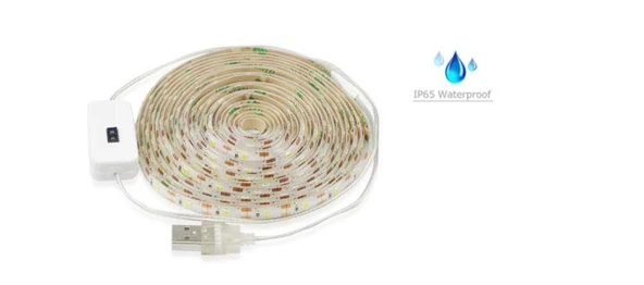 Azemax Usb Sensörlü Şerit LED/3 metre/Beyaz - Resim 4