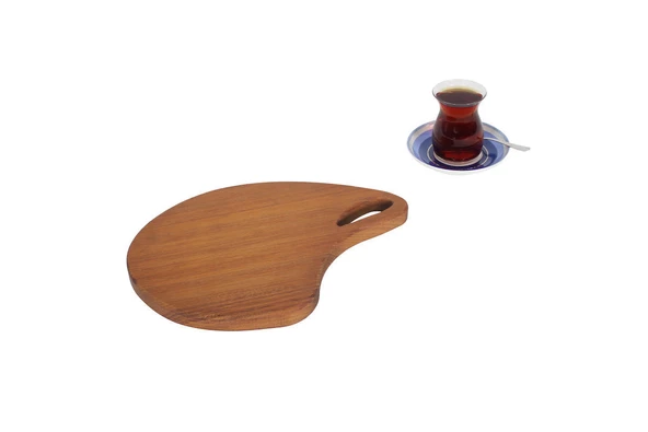 Gia Ahşap Oval Sunumluk , Peynir Sunum Ve Et Kesme Tahtası GİA01007 ürün görseli 1