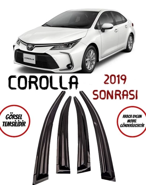 Toyota Corolla  Cam Rüzgarlığı 4-lü 2019 Ve Üzeri Takım ürün görseli 1