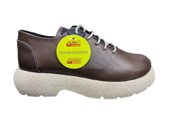 MAMMAMİA D23KA-6170 KALIN TABAN OXFORD DERİ KADIN AYAKKABI ürün görseli 1