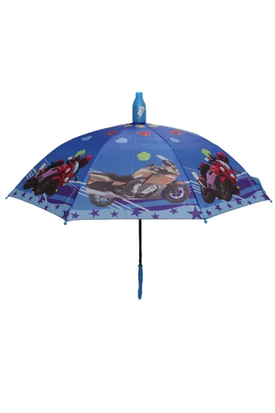 Marlux Bardaklı Korumalı Erkek Çocuk Mavi Baskılı Şemsiye M21MARCE5R001 ürün görseli 1