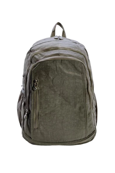 Klinkır Kadın Sırt Çantası Büyük Boy Yağmur Geçirmez Hafif Kumaş Çok Cepli Okul Çantası 45*30 Cm ürün görseli 1