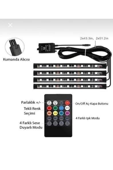 Rgb Ayak Altı Led - Resim 2