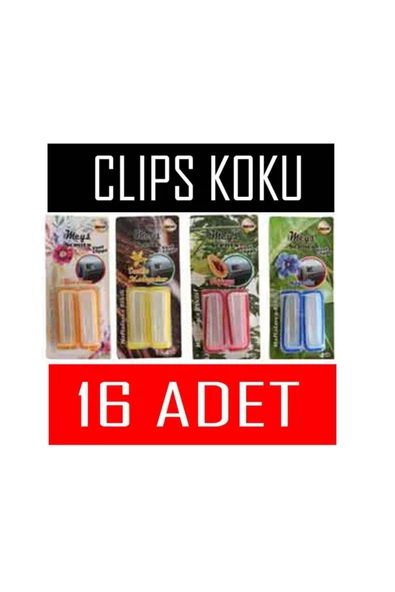 Klips Araba Mandal Koku 4 Paket (16 Adet) ürün görseli 1