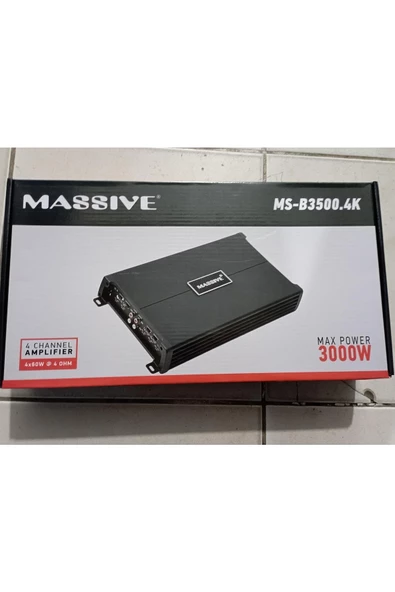 Massıve Ms-b3500.4k 4 Kanal Amfi ürün görseli 1