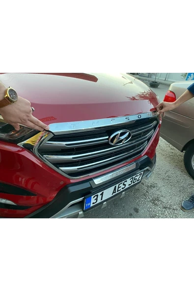 Hyundaı Tucson Kaput Ucu Çıtası Nikelajı ürün görseli 1