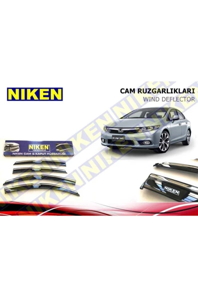 Honda Civic Kromlu Cam Rüzgarlığı Fb7 2012-2015 ürün görseli 1
